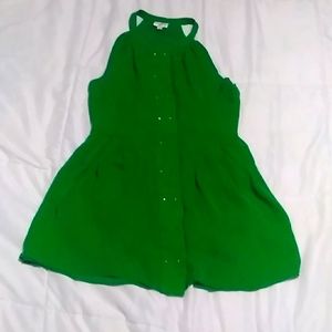 Sexy blouse colorful green